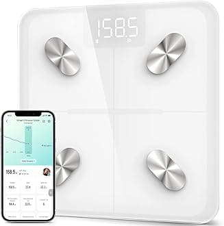 Etekcity Smart Scale for Body Weight, Digital Bathroom Weighing Scales with Body Fat and Water Weight for People, Bluetooth BMI Electronic Body Analyzer Machine, 400lb