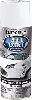 Rust-Oleum 339069-6PK Automotive Peel Spray Coating, 6 Pack, Gloss White, 6 Pack