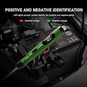 TopDiag P50 Automotive Circuit Tester 12V 24V Power Circuit Probe Tester, Automotive Electrical Test Tool Kit AC DC Digital Voltage Tester, Auto Diagnostic Kit (P50)