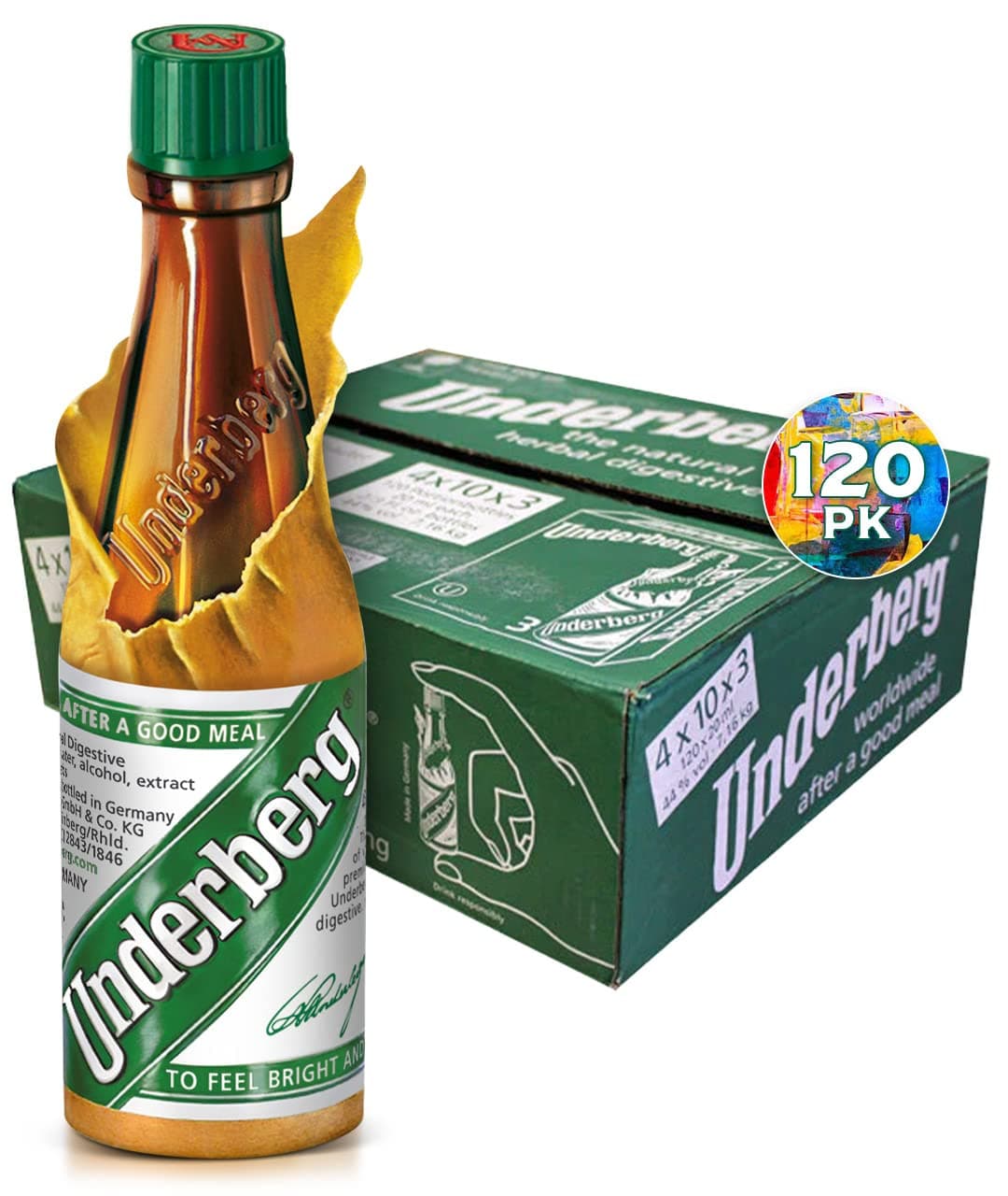 Case Pack: 3 Underberg Bottles Each (Packaging May Vary)