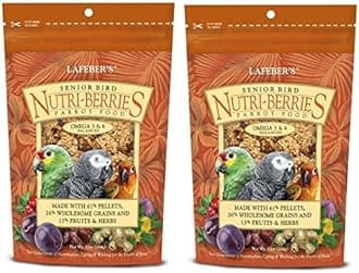 (2 Pack) Lafebers Senior Bird Nutri-Berries Bird Treat And Parrot Food