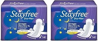 Dry Max All Night Sanitary napkins (Pack of 28 Count) XXL
