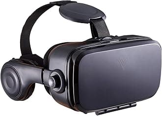 Valens360-3D VR Glasses in 360 Virtual Reality Headset 2.0 with wrap round in built sound headphone compatible with 4.0 to 6.2-Inch Smartphones for iPhone Samsung and More (2022)