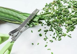 5 Blade Stainless Steel Vegetable Shredding Scissor, Home - Kitchen - Restaurant Multipurpose Cutting Shear With 5 Blades (Pack of 1/Multicolor