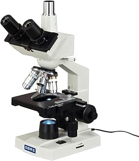 OMAX 40X-2500X LED Trinocular Lab Compound Microscope with Vinyl Carrying Case