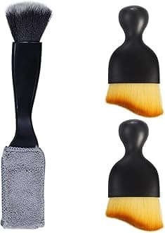 3 PCS Car Interior Dust Brush,Car Detailing Brush,Car Dash Cleaning Soft Brush,Universal Car Interior Crevice Brush for Cleaning Panels,Air Vent,Leather,Computer