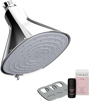 Canopy Filtered Shower Head - High Pressure Shower Head Filter for Hard Water - Shower Filter To Remove Impurities for Healthier Scalp, Skin & Hair - Support Hair Growth & Minimize Breakage - Chrome