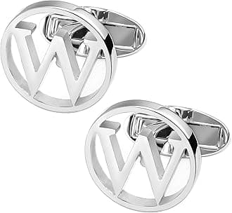 Cufflinks for Men Classic Tuxedo Shirt Wedding Cuff Links Personalized Initials A-Z Gift