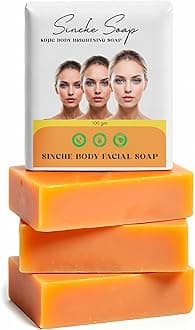 ETONIA5 PACK Sinche Body Facial Soap, Skincare sinche body whitening soap, Natural & Nourishing 100 Grams Gentle Cleanse & Moisturize with Herbal Extracts Suitable for All Skin Types Each (PACK 5) (PACK - 5)