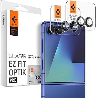 Spigen Glas.tR EZ Fit Optik Pro Tempered Glass Camera Lens Protector Guard for Galaxy Z Flip 7 [2 Pack]