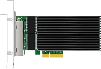 ST7419 4-Port 2.5G RJ45 Ethernet Network Card with Intel I226 Controller, PCIE 3.0 X4 Interface, Support Windows 11/10/Windows Server/Linux/ESX/VMware ESXi(Not Support Mac OS)