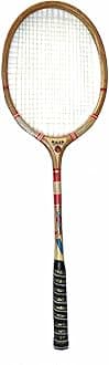 Wsg Ball Badminton Wooden Racket raja with Strings