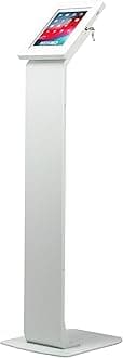 CTA Digital: Premium Locking Floor Stand Kiosk for iPad 10.2-Inch (7th & 8th Gen.), 11-Inch iPad Pro/iPad Air 3/iPad Gen. 5-6/iPad Pro 10.5/Galaxy Tab A 9.7"& More, White