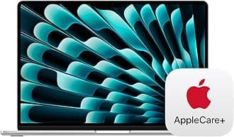 Apple 2025 MacBook Air 15-inch Laptop with M4 chip: Built for Apple Intelligence, 15.3-inch Liquid Retina Display, 16GB Unified Memory, 512GB SSD Storage, Touch ID; Silver with AppleCare+ (3 Years)