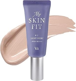 My Skin Fit BB Cream (Light Ivory) Korean Blemish Balm Youthful Appearance with Adenosine & Collagen Booster 0.67 fl.oz.
