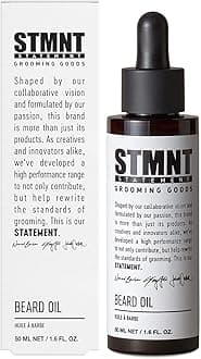 STMNT Grooming Goods Beard Oil, 1.7 oz | Silicone Free| Moisturizing Formula with Natural Oils