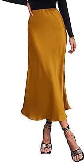 BTFBM 2026 Summer Womens Skirts Silk Elegant High Waist Flowy Long Satin A-Line Midi Skirt Cocktail Wedding Party