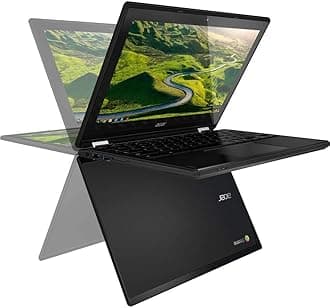 Acer (Refurbished) R11 Convertible 2-in-1 Chromebook in Black 11.6in HD Touchscreen Intel N3060 1.6Ghz up to 2.48GHz 4GB RAM 32GB SSD, Webcam, Bluetooth, Chrome OS