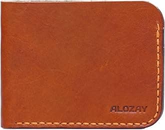 Bi-fold Leather Wallet for Men, Durable Men's Wallet, Gift for Him, Multiple Card Slots, Money Organizer, Mens Wallet Handmade with Full Grain Leather (Tan)