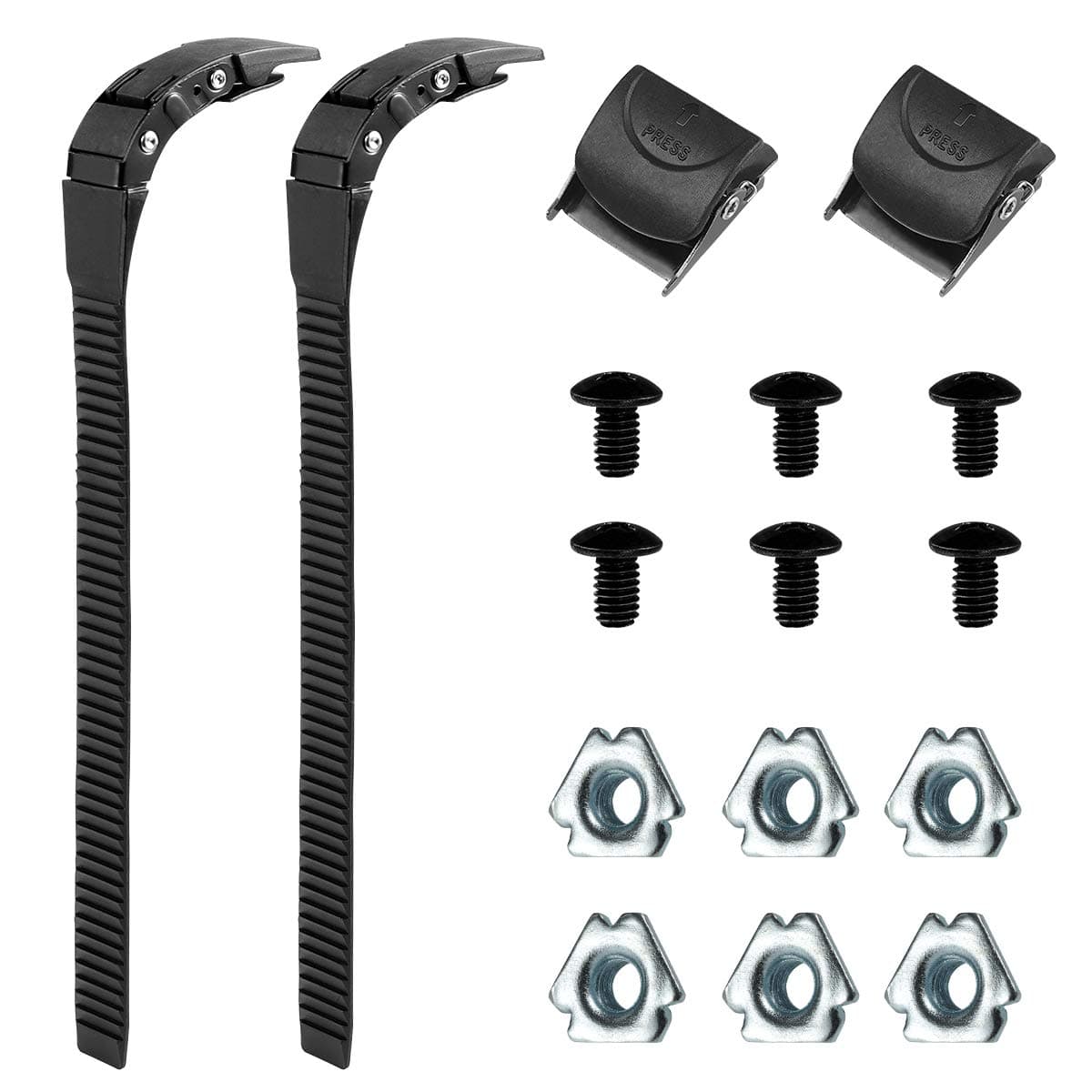 2 Set Replacement Inline Skate Strap Parts Adjustable Roller Brake Replacement Skating Shoes Energy Buckles with Screws Nuts Suit Roller Skate Accessories for Men Women Boys Girls Kids