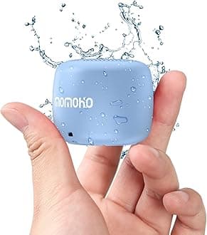 Multifunctional IPX7 Waterproof Bluetooth Speaker Mini, Micro SD Support TWS Pairing Stereo Portable Speakers With Camera Remote Control For Smartphones, Small Pillow Speaker(Blue)