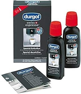 Durgol Descaler for Coffee Machines, Swiss Espresso Special Descaler Liquid Compatible with All Coffee Makers, 2x125 mililitres