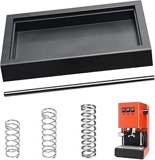 Low Profile Thin Drip Tray & 6 Bar 9 Bar 12 Bar OPV Spring Modification Kit & Long Stainless Steel Tube, Compatible with Gaggia Classic Pro Traditional Espresso Coffee Machine Parts