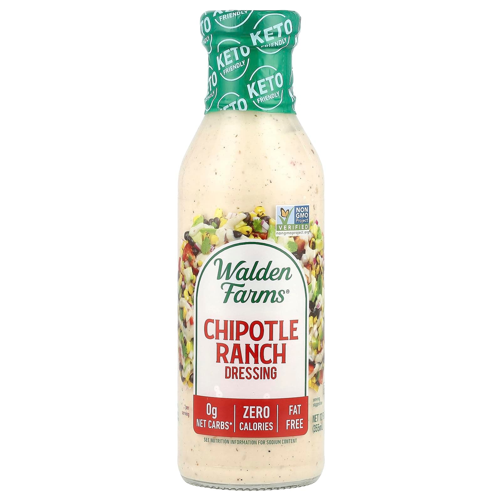 Walden Farms 355ml Chipotle Ranch Salad Dressing