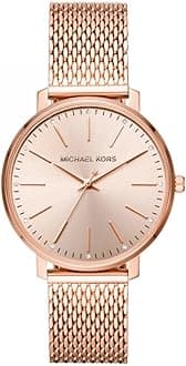 Michael Kors Women's Pyper Three-Hand Rose Gold-Tone Stainless Steel Watch, MK4340