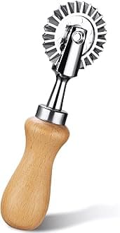 Pastry Wheel Cutter - Pasta Cutter Wheel - Ravioli Crimper Cutter Wheel for Home and Kitchen Use, 1.3inch