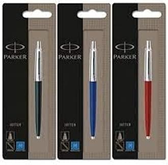 Jotter 3 Colours - 1 Black + 1 Blue + 1 Red Ballpoint Pen