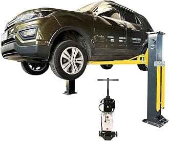 8000lbs Portable 2 Post Lift PMRL-200 Adaptable 2 Post Lift Movable Car Lift Auto Lift Two Post Lift Hoist for Home