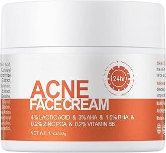 Acne Treatment for Face Hormonal Cystic Stubborn Acne Cream Back Butt Acne Spot Treatment for Teens Adults Moisturizer Pimple Rapid Clearing Cream for Breakouts Blemish Overnight 30g