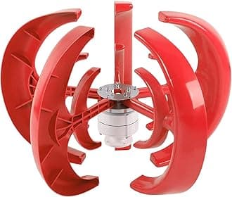 12000W Horizontal Wind Turbine Generator, 12V-220V Low Wind Speed Starting Wind Power Generator with Controller for Home, Camping,48v