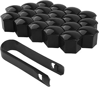 20PCS 19mm Lug Nut Covers with Disassembly Tool,Hex Lugnut Covers for Protecting & Decorating Wheel Bolts,Rust-Resistant Car Accessories Lug Nut Caps for Cars SUVs (19mm)