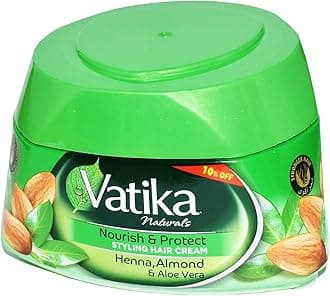 Dabur 140ml Nourish & Protect Styling Hair Cream Henna Almond Aloe Vera 132