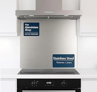 Stainless Steel 1.2mm Thick Brushed Kitchen Splashback (600mm x 700mm)