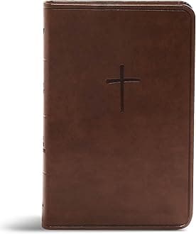 KJV Compact Bible, Brown LeatherTouch, Value Edition