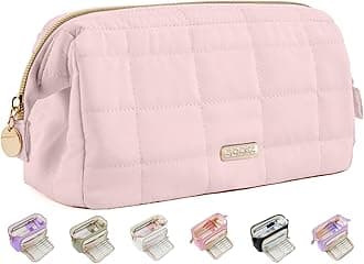 Large Pencil Case Pouch, Soft Pencil Bag with Zipper, Pen Bag Wide Opening, School Supplies Cute Pencil Case for Girls Boy Men Women, Soft Pink