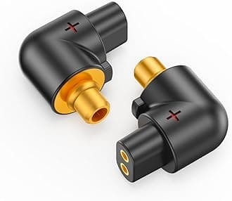 okcsc ETYMOTIC Male to QDC 2PIN Female Headphone Adapter for ER4SR Earbuds to QDC 2 PIN Cable Lossless Audio Adaptor for Etymotic ER4SR ER4XR ER3XR ER3SEER2XR ER2SE LNO08099 KZ ZSN ZS10 1 Pair Black