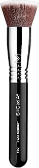 F80 - Flat Kabuki™ Brush. Professional Face & eyes makeup brushes, Cruelty-free & vegan, Water-proof & soft synthetic fibers