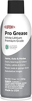 Teflon White Lithium Grease Aerosol Spray, 10 Oz.