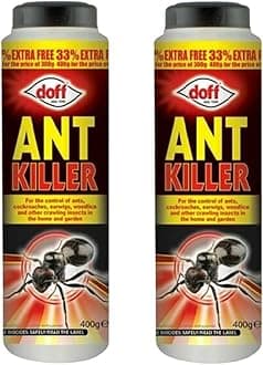 Ant Killer Powder for Indoor and Outdoor Use - Strongest Ant Killer for Lawns, Home, Garden to Kill Ants, Cockroaches, Woodlice, Earwigs and Crawling Insects (Pack of 2)