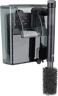 hygger Aquarium HOB Filter 105 GPH for 10-20 Gallon Fish Tank Power Filter with Adjustable Water Flow Extendable Intake Tube External Hang-On Back