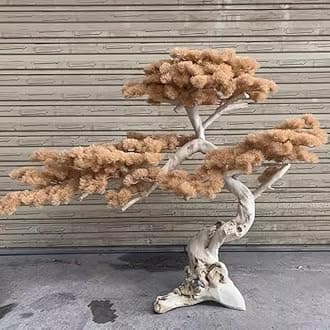 Artificial Tree Faux Podocarpus Plant Slik Fake Guest-Greeting Pine Tree for Home Decor Indoor or Outdoor Office Decoration Housewarming Gift(Size:1.5mx1.2m)