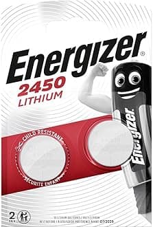 CR2450 Batteries, Lithium Coin, 2 Pack
