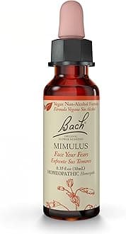 Bach Original Flower Remedies, Mimulus (Non-Alcohol Formula) - Face Your Fears - Natural Homeopathic Flower Essence for Emotional Balance - Vegan, Gluten Free, Sugar Free - 10mL Dropper