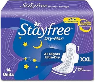 Dry Max All Night Sanitary Pads XXL (Pack of 14)