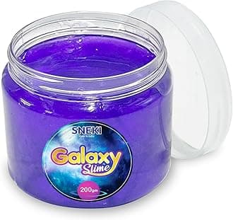 SNEKI (200gm) Purple Galaxy Slime for Kids DIY Fruit Scented Metallic Magic Toy Slimy Slime Gel Jelly Putty Art Toys Birthday Gift Box for Boys Girls 3 to 10 Years