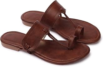 GenericNaitik Women Beautiful Kolhapuri Stylish Fashion Sandals | Ladies & Girls Flat Slipper | All Occasions | 3 to 8 Sizes